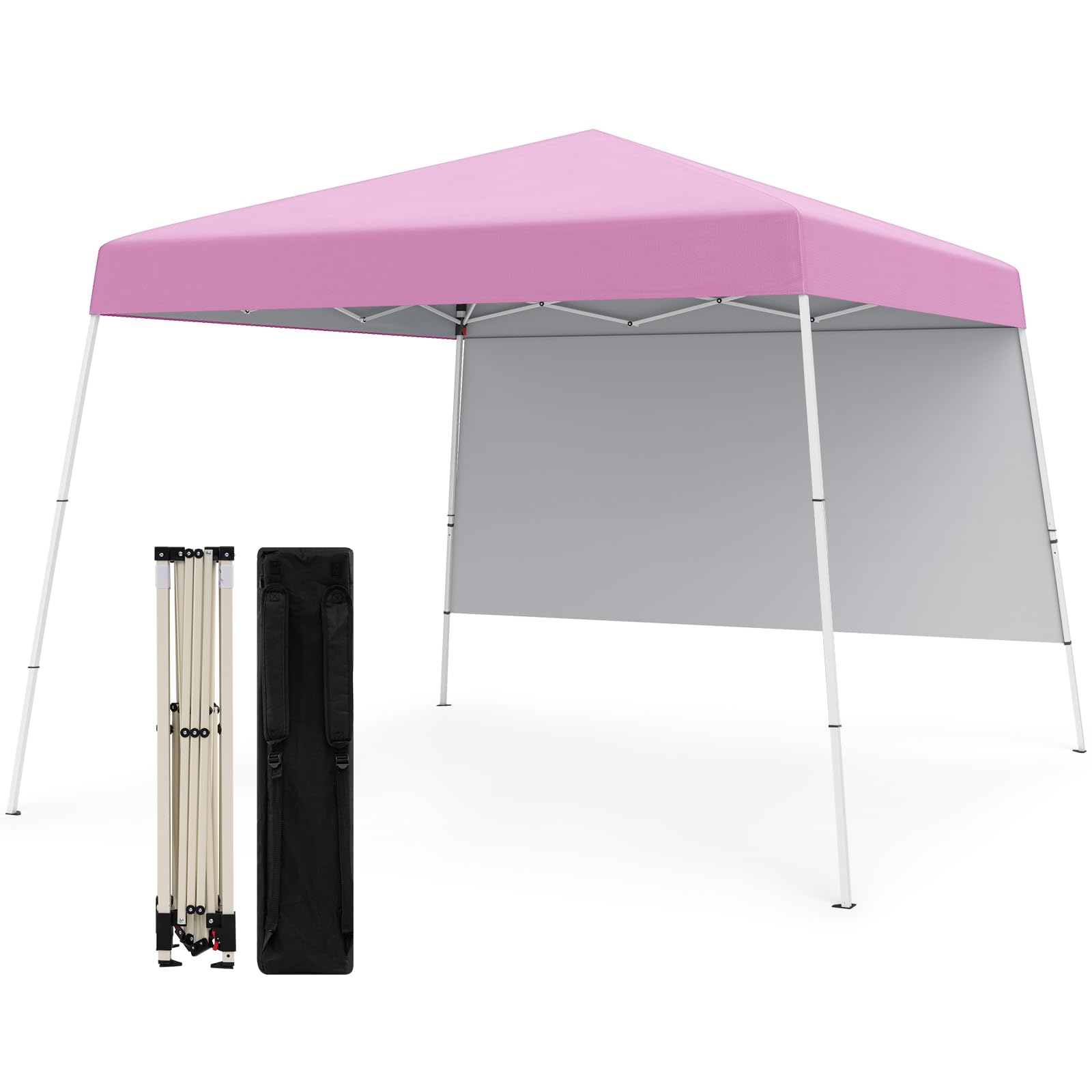 Tangkula 10x10 FT Pop Up Canopy with Sidewall